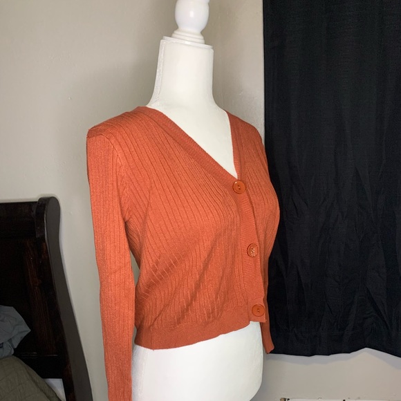 ✨NEW✨Button Front Rib-knit Cardigan - Picture 4 of 12